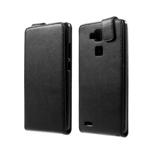 Klasikinis atverčiamas dėklas - juodas (Ascend Mate 7)
