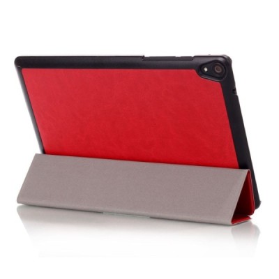 HTC Nexus 9 atverčiamas raudonas odinis dėklas (sulankstomas) / Priedai.lt