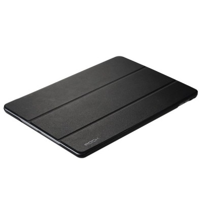 Apple iPad Air 2 plonas atverčiamas „Rock“ Uni juodas odinis dėklas / Priedai.lt