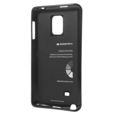 Samsung Galaxy Note Edge juodas Mercury kieto silikono (TPU) dėklas / Priedai.lt