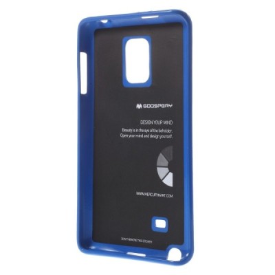 Samsung Galaxy Note Edge mėlynas Mercury kieto silikono (TPU) dėklas / Priedai.lt