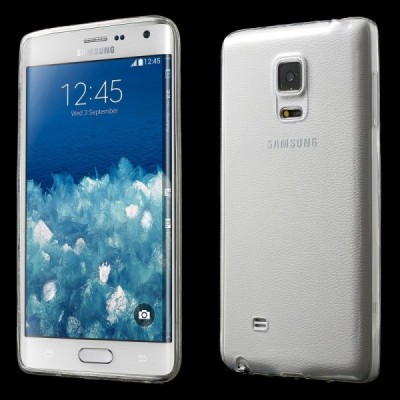 Samsung Galaxy Note Edge skaidrus (permatomas) kieto silikono TPU ploniausias pasaulyje dėklas / Priedai.lt