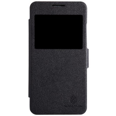 Huawei Ascend G630 juodas odinis atverčiamas Nillkin Fresh dėklas / Priedai.lt