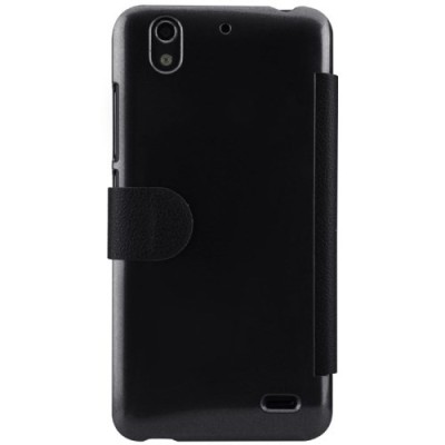 Huawei Ascend G630 juodas odinis atverčiamas Nillkin Fresh dėklas / Priedai.lt