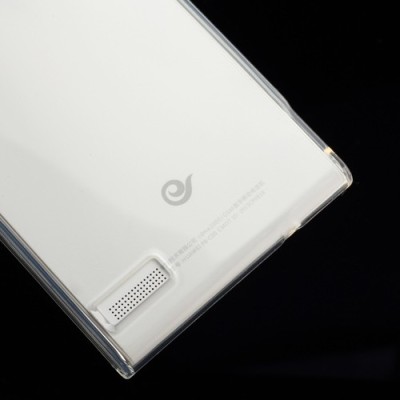 Huawei Ascend P6 skaidrus (permatomas) kieto silikono TPU dėklas - nugarėlė / Priedai.lt