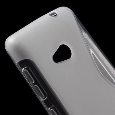Microsoft Lumia 535 skaidrus (permatomas) kieto silikono TPU dėklas - nugarėlė / Priedai.lt