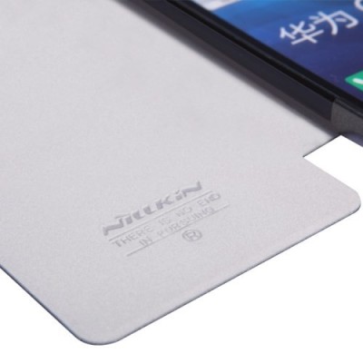 Huawei Ascend G620 juodas odinis atverčiamas Nillkin Fresh dėklas / Priedai.lt