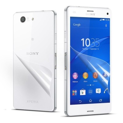 Sony Xperia Z3 Compact apsauginė skaidri ekrano plėvelė ir nugarėlės plėvelė / Priedai.lt