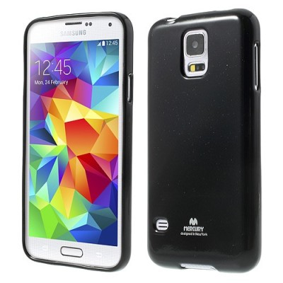 Samsung Galaxy S5 (S5 Neo) juodas Mercury kieto silikono (TPU) dėklas / Priedai.lt
