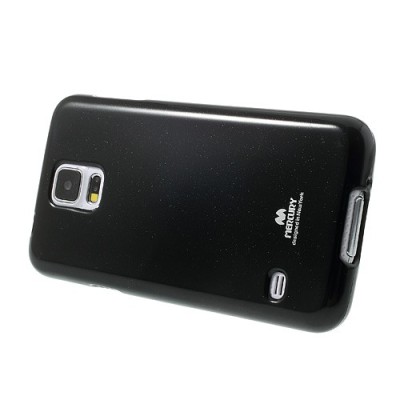 Samsung Galaxy S5 (S5 Neo) juodas Mercury kieto silikono (TPU) dėklas / Priedai.lt