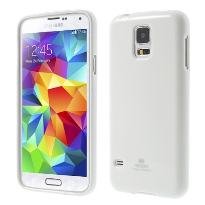 Samsung Galaxy S5 (S5 Neo) baltas Mercury kieto silikono (TPU) dėklas / Priedai.lt