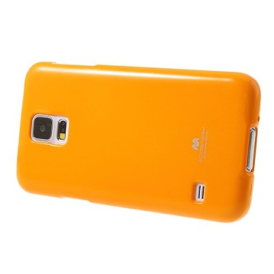 Samsung Galaxy S5 (S5 Neo) geltonas Mercury kieto silikono (TPU) dėklas / Priedai.lt