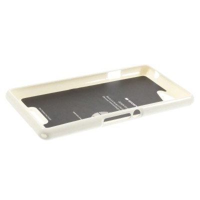 Sony Xperia E3 baltas Mercury kieto silikono (TPU) dėklas / Priedai.lt