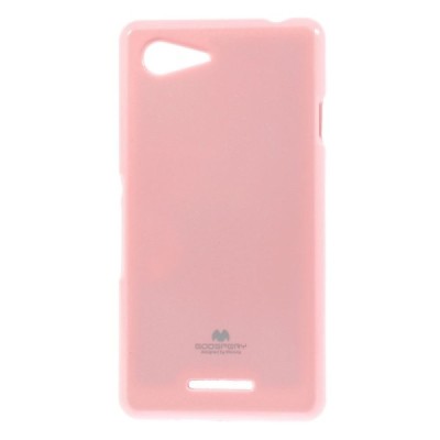 Sony Xperia E3 rožinis Mercury kieto silikono (TPU) dėklas / Priedai.lt
