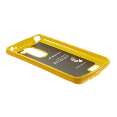 LG L Bello (D331, D335) geltonas Mercury kieto silikono (TPU) dėklas / Priedai.lt