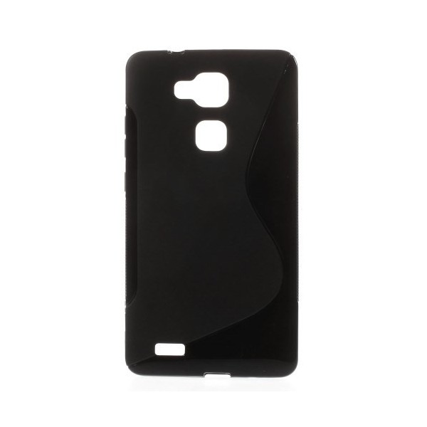 Kieto silikono (TPU) dėklas - juodas (Ascend Mate 7)