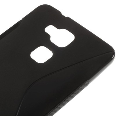 Huawei Ascend Mate 7 kieto silikono TPU juodas dėklas - nugarėlė / Priedai.lt