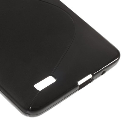 Huawei Ascend Mate 7 kieto silikono TPU juodas dėklas - nugarėlė / Priedai.lt