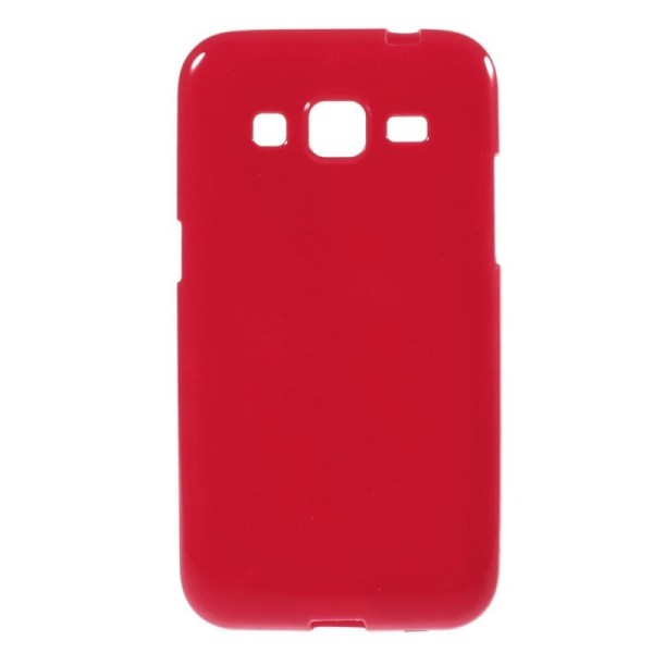 Kieto silikono (TPU) dėklas - raudonas (Galaxy Core Prime)