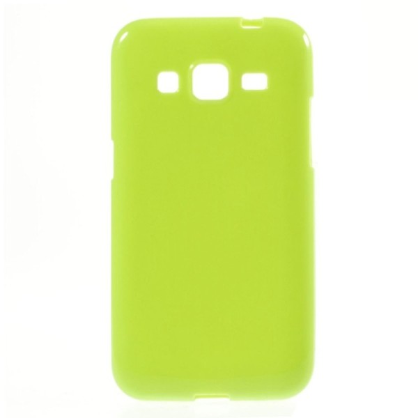 Kieto silikono (TPU) dėklas - žalias (Galaxy Core Prime)