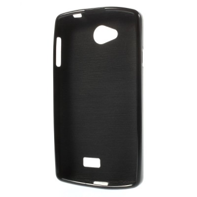 LG F60 (D390) kieto silikono TPU juodas dėklas - nugarėlė / Priedai.lt