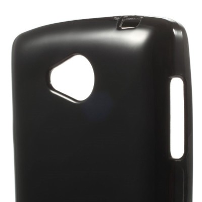 LG F60 (D390) kieto silikono TPU juodas dėklas - nugarėlė / Priedai.lt