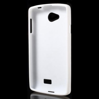 LG F60 (D390) kieto silikono TPU baltas dėklas - nugarėlė / Priedai.lt