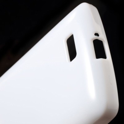 LG F60 (D390) kieto silikono TPU baltas dėklas - nugarėlė / Priedai.lt