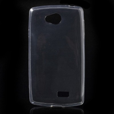 LG F60 (D390) skaidrus (permatomas) kieto silikono TPU ploniausias pasaulyje dėklas / Priedai.lt
