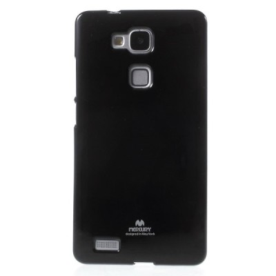 Huawei Ascend Mate 7 juodas Mercury kieto silikono (TPU) dėklas / Priedai.lt