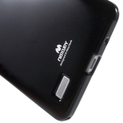 Huawei Ascend Mate 7 juodas Mercury kieto silikono (TPU) dėklas / Priedai.lt