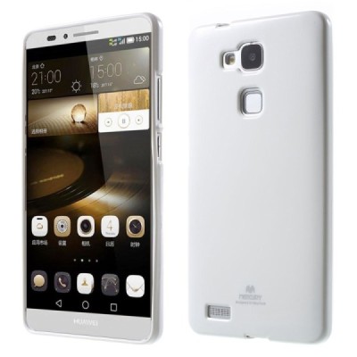 Huawei Ascend Mate 7 baltas Mercury kieto silikono (TPU) dėklas / Priedai.lt