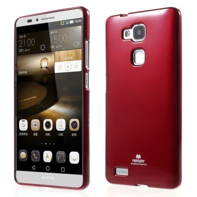 Huawei Ascend Mate 7 raudonas Mercury kieto silikono (TPU) dėklas / Priedai.lt