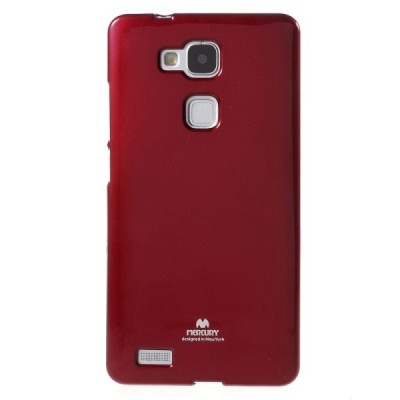Huawei Ascend Mate 7 raudonas Mercury kieto silikono (TPU) dėklas / Priedai.lt