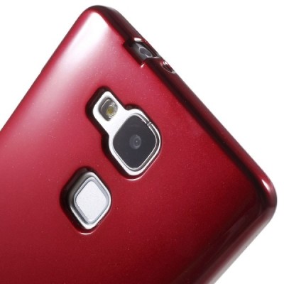 Huawei Ascend Mate 7 raudonas Mercury kieto silikono (TPU) dėklas / Priedai.lt
