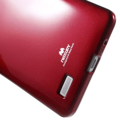 Huawei Ascend Mate 7 raudonas Mercury kieto silikono (TPU) dėklas / Priedai.lt