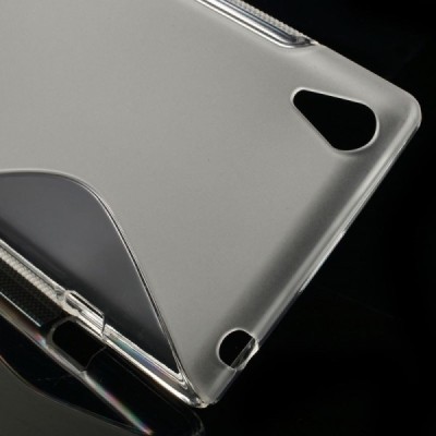 Sony Xperia T3 skaidrus (permatomas) kieto silikono TPU dėklas - nugarėlė / Priedai.lt