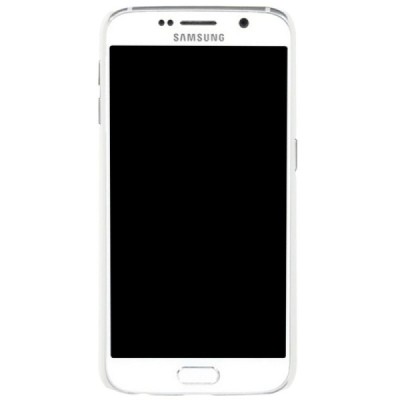 Samsung Galaxy S6 (G920) Nillkin Frosted Shield baltas plastikinis dėklas + apsauginė ekrano plėvelė / Priedai.lt