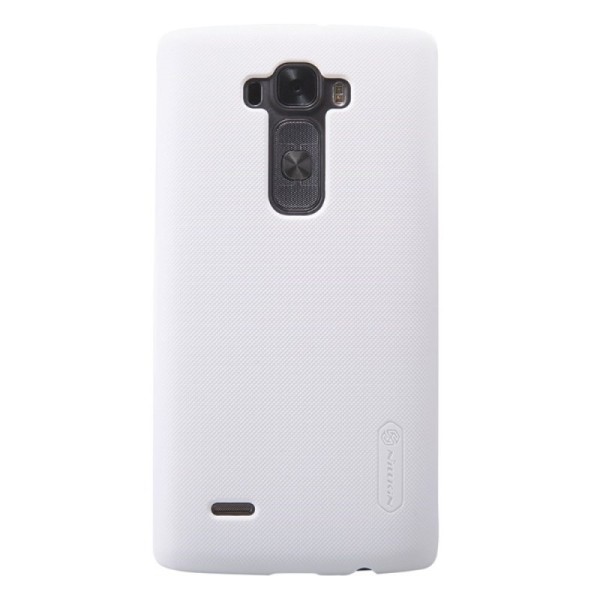 „Nillkin“ Frosted Shield dėklas - baltas + apsauginė ekrano plėvelė (G Flex 2)