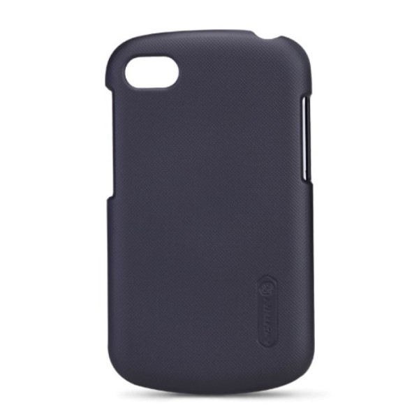 „Nillkin“ Frosted Shield dėklas - juodas + apsauginė ekrano plėvelė (Q10)