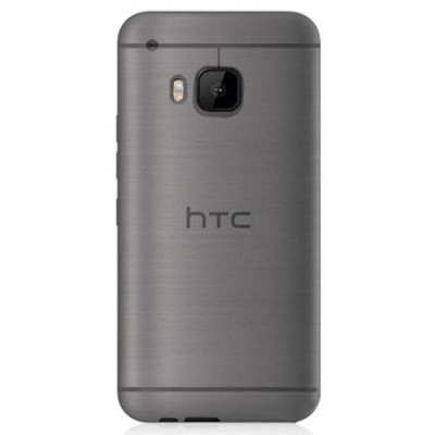HTC One M9 skaidrus (permatomas) kieto silikono TPU ploniausias pasaulyje bespalvis dėklas / Priedai.lt