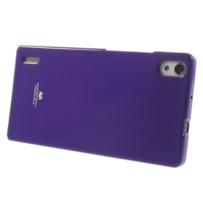 Huawei Ascend P7 Mercury violetinis kieto silikono TPU dėklas - nugarėlė / Priedai.lt