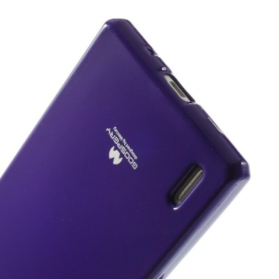 Huawei Ascend P7 Mercury violetinis kieto silikono TPU dėklas - nugarėlė / Priedai.lt