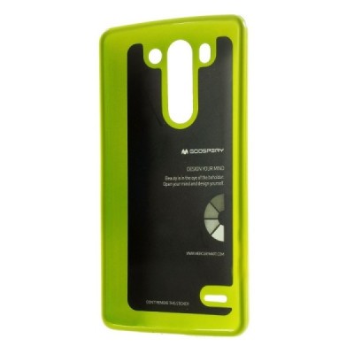 LG G3 S (Beat) D722 žalias Mercury kieto silikono (TPU) dėklas / Priedai.lt