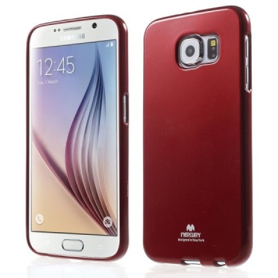 Samsung Galaxy S6 (G920) Mercury raudonas kieto silikono tpu dėklas - nugarėlė / Priedai.lt