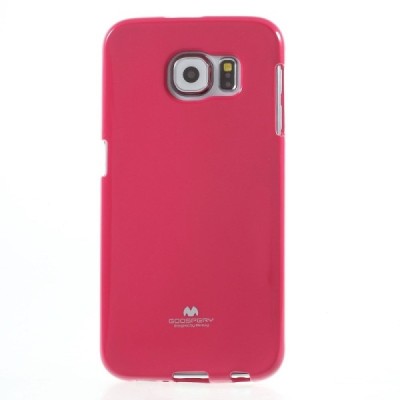Samsung Galaxy S6 (G920) Mercury tamsiai rožinis kieto silikono tpu dėklas - nugarėlė / Priedai.lt