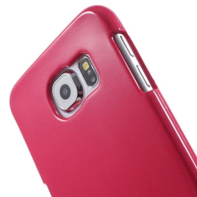 Samsung Galaxy S6 (G920) Mercury tamsiai rožinis kieto silikono tpu dėklas - nugarėlė / Priedai.lt