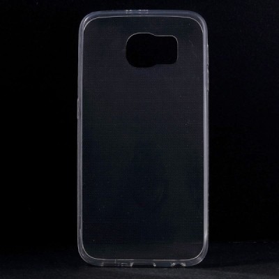 Samsung Galaxy S6 (G920) skaidrus (permatomas) kieto silikono TPU ploniausias pasaulyje bespalvis dėklas / Priedai.lt