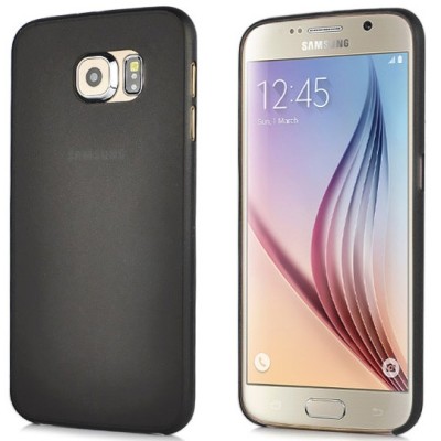 Samsung Galaxy S6 G920 ploniausias pasaulyje plastikinis skaidrus baltas dėklas - nugarėlė / Priedai.lt