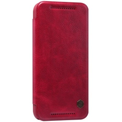 Prabangus „Nillkin“ Qin serijos raudonas odinis atverčiamas HTC One M9 dėklas / Priedai.lt